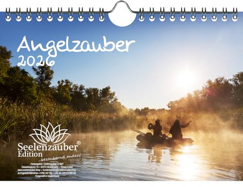Angelzauber DIN A5 Kalender für 2026 angeln und fischen - Seelenzauber