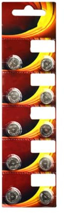 Fazvncv 10 Stück SR621SW Knopfzellenbatterien, 1,5 V, AG1 bis AG12, für Uhren und kleine Elektronik, lange Haltbarkeit