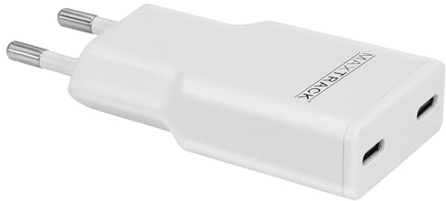 MAXTRACK Schnellladegerät MQ3L – 2 USB-C Ports, 30W, GaN-Technologie, Power Delivery 30W & QC 3.0, Ultra-flach 1,5