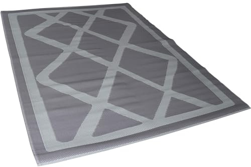 kynast exklusiv Outdoor Teppich 160 x 230 cm lila mit Muster Wetterfest- & schmutzabweisend