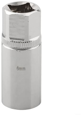 Yuanpgky Ensemble d'outils de démontage de boulons cassés avec douille carrée de 1,27 cm, extracteur de goujons, design concentrique pour filetage de 6 mm, 8 mm, 10 mm, 12 mm (6 mm)