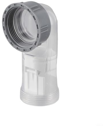 YJDOORPLAY Tuyau de vidange d'évier de cuisine 45 mm anti-odeur coudé clapet anti-retour pour salle de bain lavabo plomberie PP installation latérale système de drainage automatique transparent