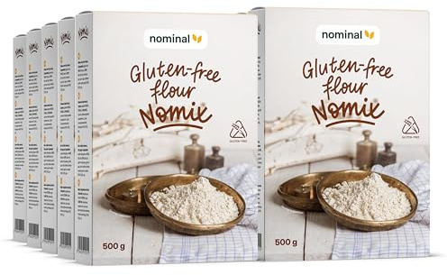 NOMINAL Glutenfreie Mehlmischung, Mehl – Universelle Backmischung für Brot, Kuchen & Gebäck, Einfache Verarbeitung, Perfekte Backergebniss (10 x 500g)