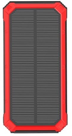 shjxi Batterie solaire | Lampe de poche LED 10 000 mAh, chargement sans fil, batterie solaire – pour camping, randonnée, voyage, pêche, randonnée, festival de musique, smartphone, appareil photo