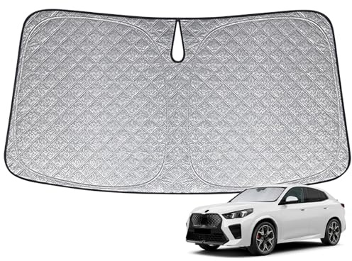 Parasol de Ventana Delantera de Coche Repuesto para BMW X2 F39/U10 2018-2026, Parasol para Parabrisas de Coche en el Interior Plegable, Protección UV Reflectante contra el Polvo