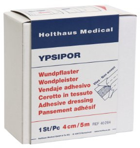 Holthaus Medical Ypsipor Vlies-Wundpflaster - 4 cm x 5 m - 1 Rolle