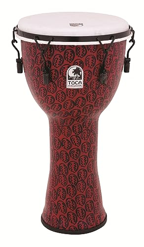 TOCA Djembe Freestyle II Mech. Tuned Red Mask Synth. Head 12 TF2DM-12RM