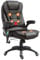HOMCOM 6-Point Massage Office Chair with Seat Heated for Home Office, PU Leather High Back Executive Desk Chair with Adjustable Height and 360° Swivel for Work Study, Brown
