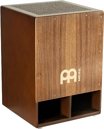 Meinl Percussion Subwoofer Cajon - Trommel mit Snare und extrem tiefem Bass - Walnut Frontplatte (SUBCAJ5WN)