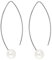 Heideman Ohrringe Auris Damen - aus hochwertigem Edelstahl - silber gold rosegold farbend matt - Ohrstecker mit Perle weiß für Frauen - Ohrschmuck 4cm lang