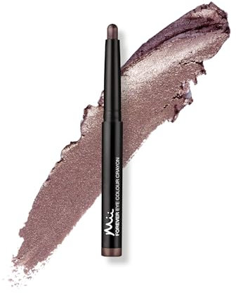 Mii Cosmetics Forever Eye Colour Crayon, Long-Lasting Cream Eyeshadow Stick, Lightweight & Crease-Resistant, Buildable Creamy Eyeshadow, Multipurpose Eye Makeup, Mauve with Rose Shimmer, Rose Gold