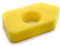 vhbw Filtre à air en mousse Filtre de rechange jaune pour tondeuses à gazon comme Briggs & Stratton 698369, 13 x 11 x 1,9 cm