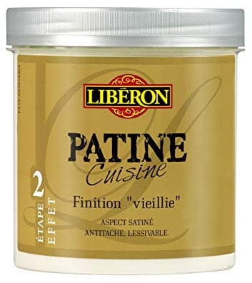 Liberon - Effetto patina da cucina, per mobili e piano di lavoro, finitura melanzana, 1 l