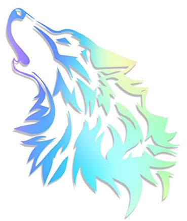 Decus Wolf L 0222 (Oil Slick Hologramm) // Sticker OEM JDM Style Aufkleber