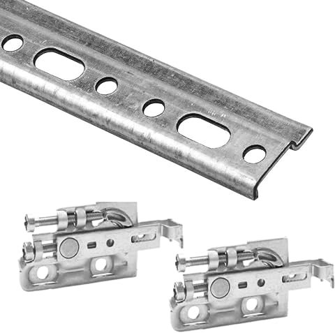 BARRA REGGIPENSILI L. 2029 MM + GANCI ATTACCO PENSILI MOBILI SOSPESI SCARPI4 (1 Barra + 2 Coppie Ganci)
