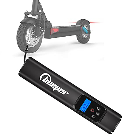 Beeper ME140 Elektrische Luftpumpe für Auto, Elektroroller, Ball, Fahrrad etc., Schwarz, 26,7 x 5,2 x 5,5 cm