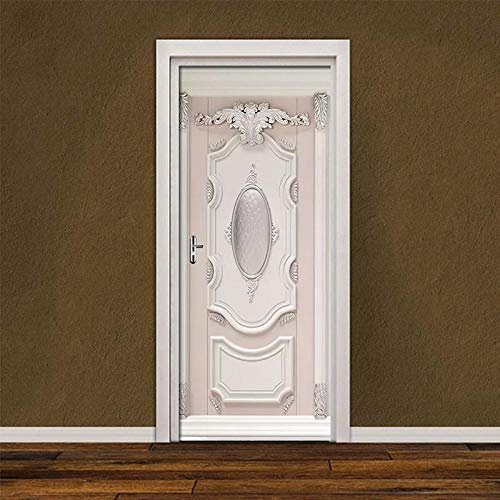 3D Tür Aufkleber 3D Selbstklebende Türaufkleber Geprägter Putz
