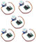 28BYJ-48 5V-Schrittmotor-Set, mit ULN2003-Treiberplatinen-Testmodul 12V, ULN2003 28BYJ-48 5V-Schrittuntersetzungs-Schrittmotor, Getriebe-Schrittmotor, 4-Phasen-Schrittmotor für Arduino, 5pcs/Lot