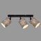 BRILONER - Deckenlampe mit Sternenhimmel, schwenkbar, Lampenschirm aus Stoff, Deckenleuchte, Lampe, Wohnzimmerlampe, Schlafzimmerlampe, Küchenlampe, Flurlampe, 47,5x13x15,5 cm, Grau
