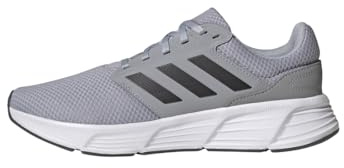 Adidas Herren Galaxy 6 Shoes, Halo Silver/Carbon/Cloud White, 42 2/3