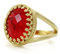Anemone Rubin Ring im Gold - Juli Geburtsstein Ringe - Handgemachte Modische Gold Ringe für Frauen, Jahrgang Ringe, Geschenk Ringe für Ihr - Handwerker Anpassbare Schmücke mit Schmuck-Box