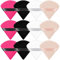 Ainiv Dreieck Makeup Puderquaste, 12 Stück Gesicht Schwämmchen Powder Puff, Waschbar Wiederverwendbar Makeup Sponge, Nass Trocken Make up Werkzeug für Loses Puder oder Foundation Rouge (4 Farbe)
