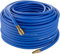 Poppstar Druckluftschlauch 50 m (Hybrid PVC mit Gewebe, Innendurchmesser 9,2mm mit Messing-Schnellkupplung & Kupplungsstecker) bis 20 bar, blau