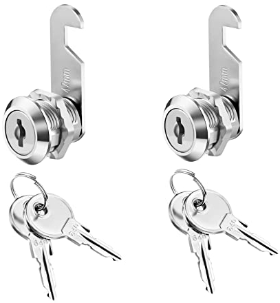 siismi 2 juegos cerradura de armario con llave,16mm cerradura para muebles,Cerradura para buzones,La cerradura de leva,cerradura de taquilla, archivadores,vitrinas de escritorio