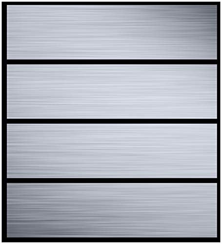 Wallario Möbelfolie/Aufkleber, geeignet für IKEA Malm Kommode mit 4 Schubfächern - Klebefolie Muster aus grauen Streifen - Schraffur
