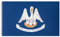 MUWO Flagge America Edition 90 x 150 cm, doppelseitige Gartenflagge, wetterfeste Fanflagge, Fußballflagge Polyester der 50 Vereinigten Staaten, USA-Bundesstaaten mit Ösen (Louisiana)