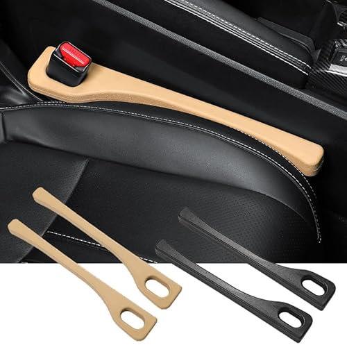AJIH Autositz Lückenfüller für Infiniti ESQ EX FX Q60 QX30 QX50 QX56 QX60 QX70 QX80 M25 G Series, Verhindern Kleine Gegenstände In Die Ritzen Fallen Car Innenraum Zubehör,A/Brown