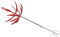 Garten-Windspiel, Rotes Eisen, Wasserfest, Tanzende Windskulptur für Terrassen-Außendekoration