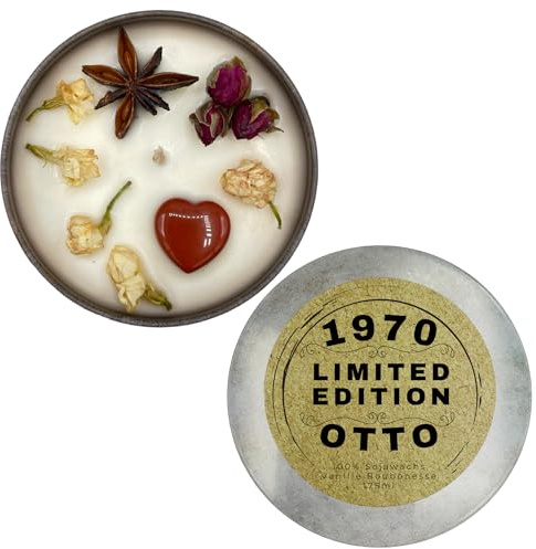 Lustige Geburtstagskerze. Personalisiert. Limited Edition mit Jahrgang und Namen. Sojawachskerze in Dose mit Deckel aus dem Südschwarzwald