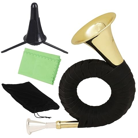 OFFSCH 1stück Professionelles Waldhorn Verschiedenen Farben Blechblasinstrument Für Anfänger Und Fortgeschrittene Leicht Zu Spielen Verarbeitet Für Musikliebhaber