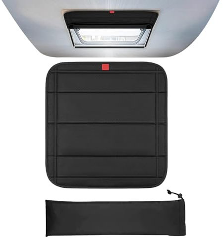 Pare-soleil magnétique – Toit ouvrant magnétique pour voiture de camping-car, isolation de fenêtre de toit avec pochette de rangement, facile à installer pour camping-car, remorques de voyage