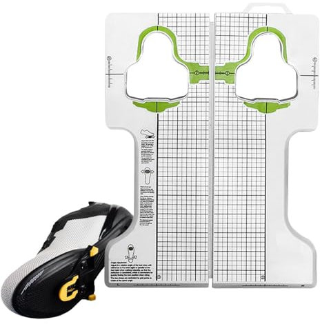 Generisch 110mmx290mm Cleats Schablone Einstellwerkzeug Für Fahrradplatten Präzises Werkzeug Für Pedalplatten Pedalplatten-Montagewerkzeug Für Spin-ning Indoor Cycling Mountainbiken