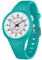 BIEWO Montre pour femme, étanche 5 ATM, facile à lire, montre d'infirmière minimaliste, analogique, à quartz, bracelet en silicone, bleu lac
