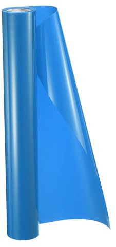 sourcing map HTV Heat Transfer Vinyl 11.8 x 5ft Roll PU Dark Blue Iron on Vinyl for All Cutter Machine, Easy to Cut & Weed