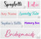 Personalised Vinyl Name Stickers | 33 Colours | Perfect for Weddings Glass Gift Boxes Bottles School | Vinyl Decal | Organising Labels | Custom Business Decals | Calligraphy Stickers