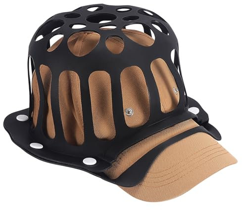 OCR Hutwaschkäfig, Baseballkappenreiniger, Silikon-Hutreiniger für flache oder gebogene Hüte (Schwarz)