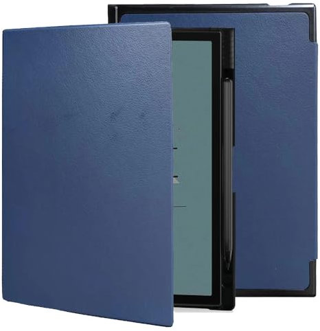 Schutzhülle für 26,2 cm (10,3 Zoll) Boox Note Air 4 C (2024 veröffentlicht)/Note Air 3 C Tablet ePaper (2023), leichtes PU und harte Rückseite mit integriertem Stifthalter, automatischer Schlaf- und