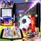 Benaton Classeur de Cartes de Football, Classeur Cartes à Collectionner de Football, Football PU Portable Album, Album Photo de Cartes à Collectionner de Football 50 Pages capacité 400 Cartes
