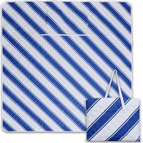 Picknickdecke wasserdicht 150x200cm isoliert & gepolstert - Stranddecke sandfrei – ideal für Camping, Strand, Festivals, Kinder und Parks - ultra leichte faltbare & waschbare – Outdoordecke XXL