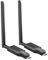 LiNKFOR Trasmettitore e Ricevitore HDMI Wireless 5G 5.8GHz con Antenna Doppler, Kit Estensione HDMI Senza Fili 1080P@60Hz, Portata 50M/164Ft, Plug&Play per Proiettori/HDTV/PC Compatibile con Laptop