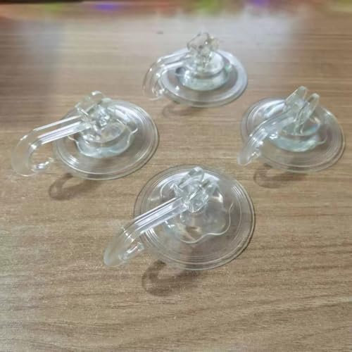 6 Pezzi Gancio a Ventosa, Ganci Ventosa a Parete Forte, Gancio Appendini Senza Foratura, Trasparenti Ganci Adesivi in Plastica, Capacità Massima di Peso 3 kg, Diametro 7cm, per Piastrelle, Vetro