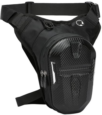 Bolsa para Muslo De Motocicleta - Riñonera Impermeable Mujer | Bolsa Deportiva Multibolsillos Ajustable para Hombre Motociclismo Ciclismo Senderismo Camping Pesca Fitness