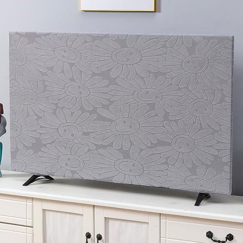 Unikicool Elastischer Stoff tv Abdeckung,TV Bildschirm Staubschutzhülle,Landschaft TV Abdeckung,TVs Monitorabdeckung,Kratzfest,Weich,Elegant,für TV-Bildschirme von 32-85 Zoll