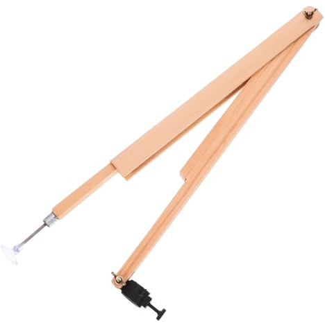 EXAOMBLE Holzzirkel Schulzirkel 4klasse mit Sicherem Stifthalter Verstellbarem Radius bis 120cm für Zeichenunterricht und Klassenvorführungen