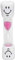 Sablier Smiley Liroyal d’une durée de 2 minutes, pour brossage dents pour enfant (rose), rose, 2 min