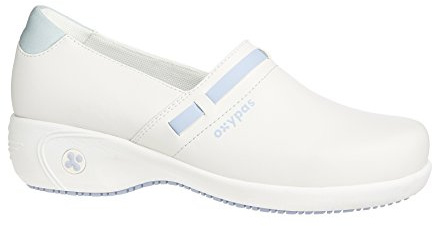 Oxypas Move Up 'Lucia' Slip-Resistant, Anti-Static Leather Nursing Shoe with Raised Heel